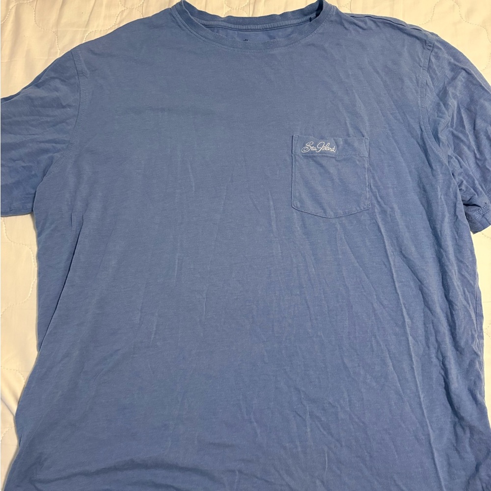 TWO Peter Millar Light Blue Short Sleeve Tee Shirts